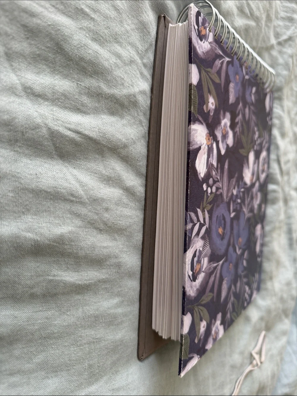 Blue Floral Spiral Greeting Card Planner XL and Storage - Etsy